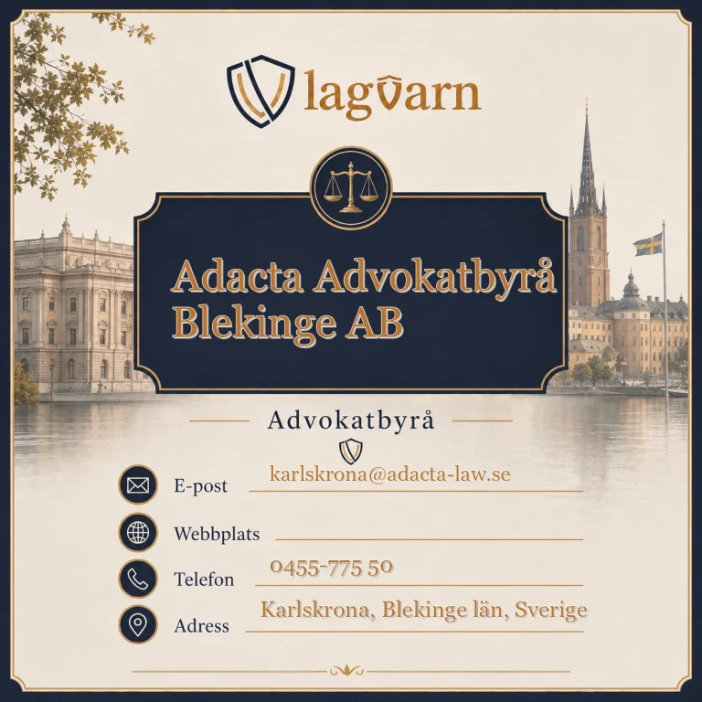 Adacta Advokatbyrå Blekinge AB