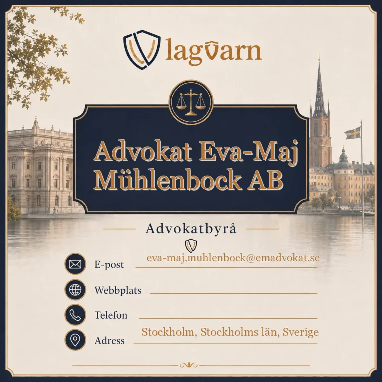 Advokat Eva-Maj Mühlenbock AB